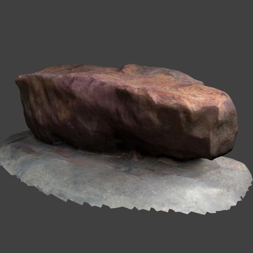 Scanned realistic rock (high poly) preview image